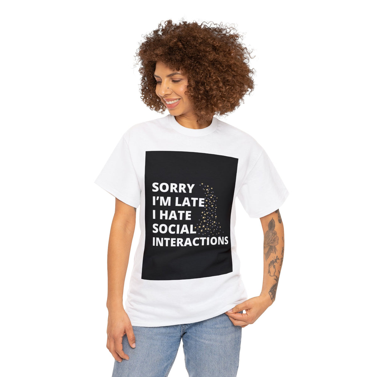 Sorry I'm Late - Unisex Heavy Cotton Tee