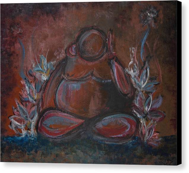 Round Buddha - Zen Collection - Canvas Print