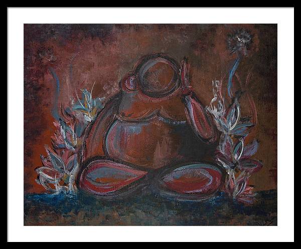 Round Buddha - Zen Collection - Framed Print