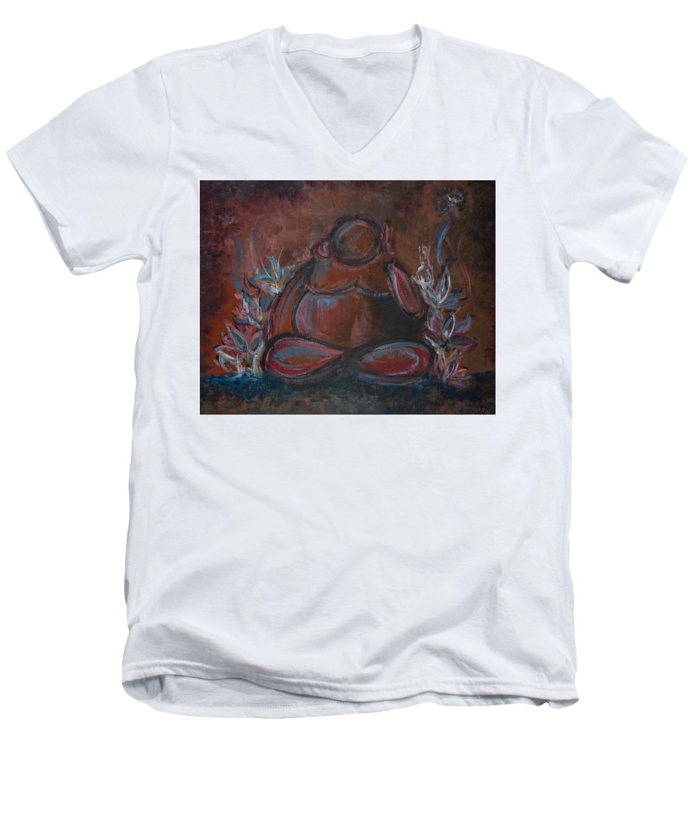 Round Buddha - Zen Collection - Men's V-Neck T-Shirt