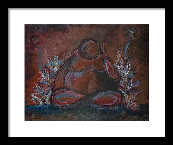 Round Buddha - Zen Collection - Framed Print