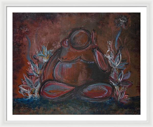 Round Buddha - Zen Collection - Framed Print