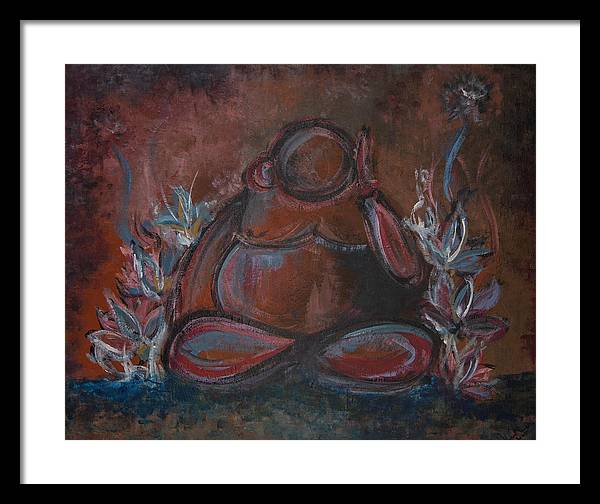 Round Buddha - Zen Collection - Framed Print