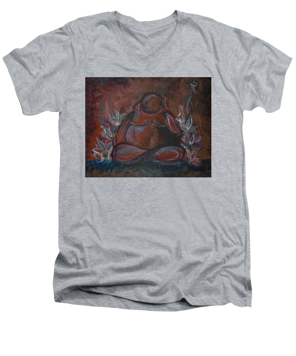 Round Buddha - Zen Collection - Men's V-Neck T-Shirt