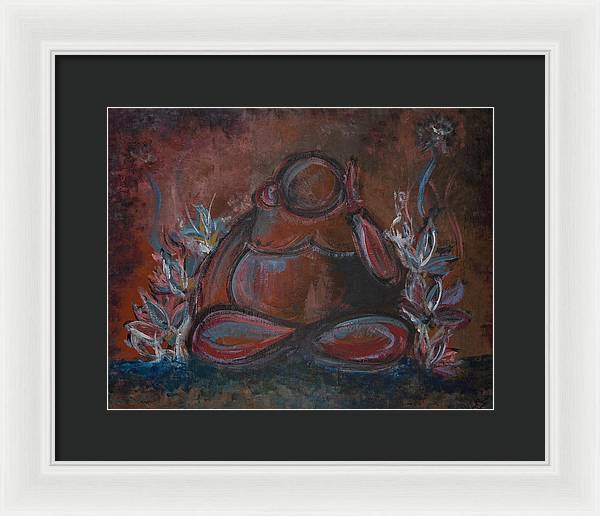 Round Buddha - Zen Collection - Framed Print