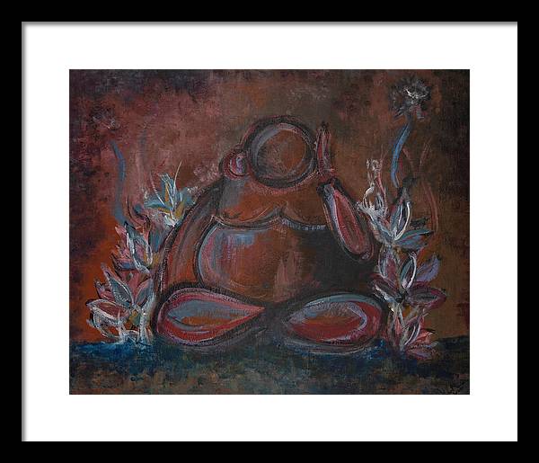 Round Buddha - Zen Collection - Framed Print