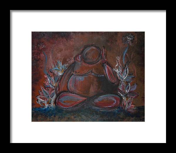 Round Buddha - Zen Collection - Framed Print