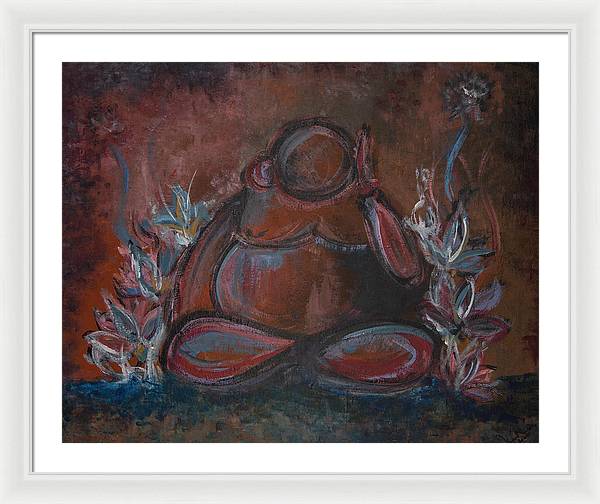 Round Buddha - Zen Collection - Framed Print