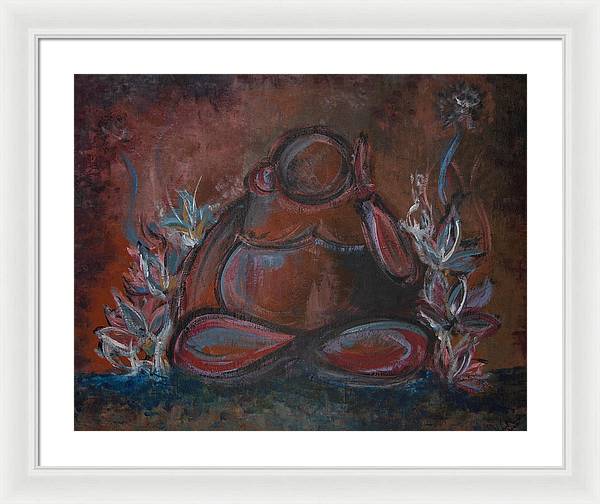 Round Buddha - Zen Collection - Framed Print