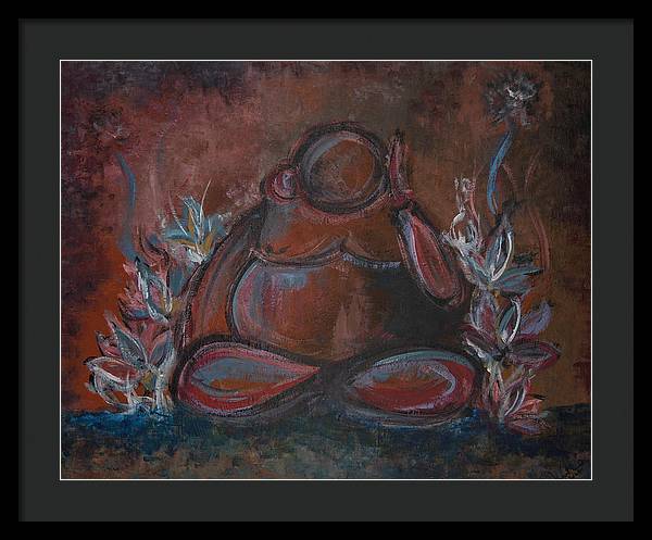 Round Buddha - Zen Collection - Framed Print