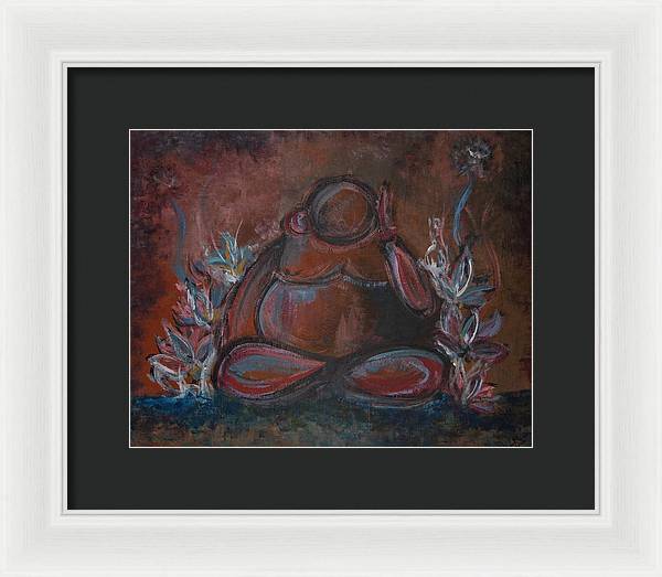 Round Buddha - Zen Collection - Framed Print