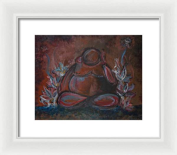 Round Buddha - Zen Collection - Framed Print