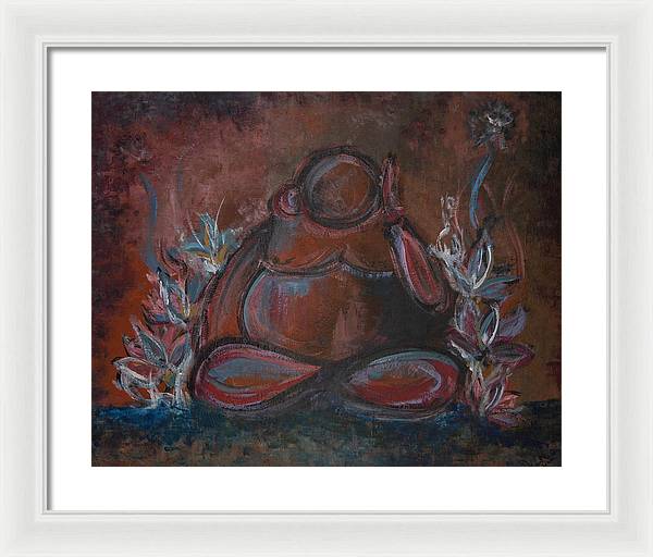 Round Buddha - Zen Collection - Framed Print