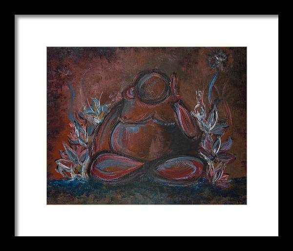 Round Buddha - Zen Collection - Framed Print