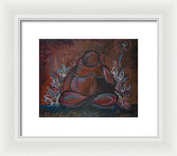 Round Buddha - Zen Collection - Framed Print