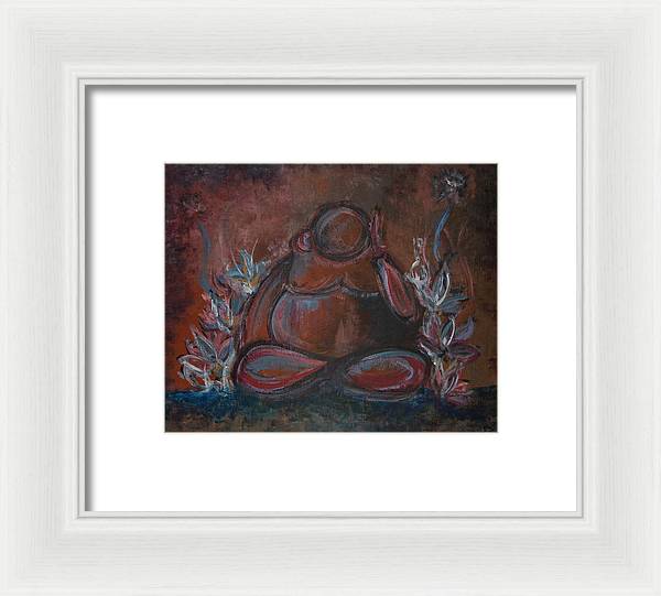 Round Buddha - Zen Collection - Framed Print