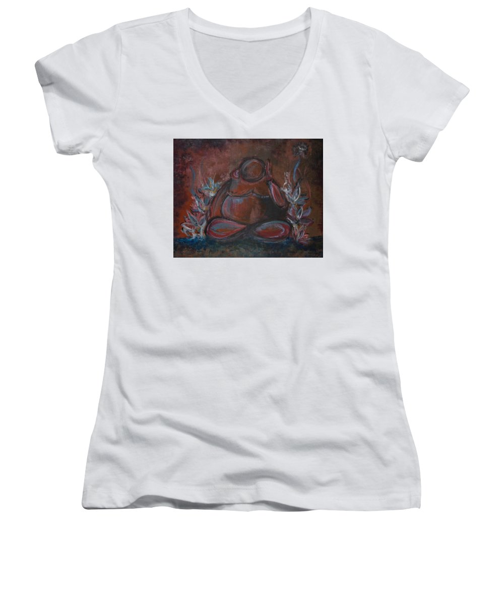 Round Buddha - Zen Collection - Women's V-Neck