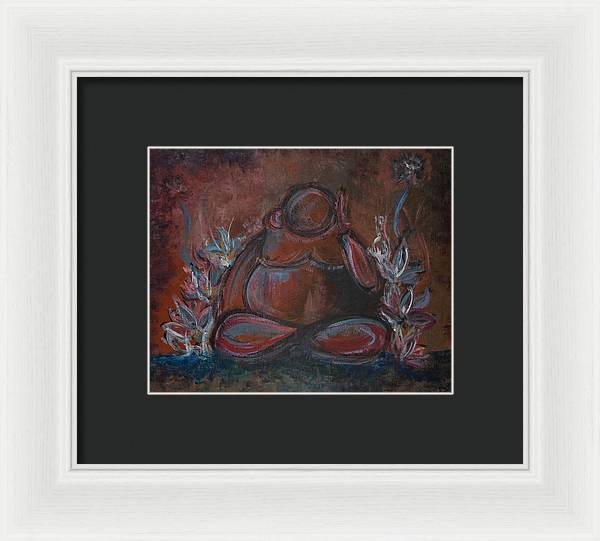 Round Buddha - Zen Collection - Framed Print