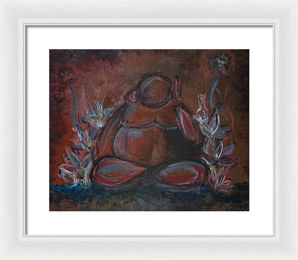 Round Buddha - Zen Collection - Framed Print