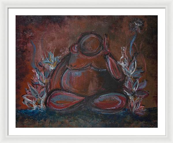 Round Buddha - Zen Collection - Framed Print