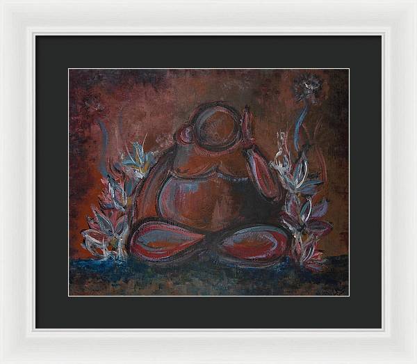 Round Buddha - Zen Collection - Framed Print