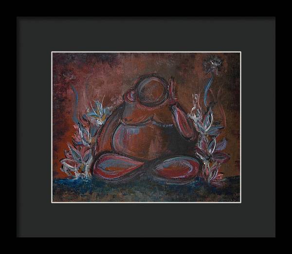 Round Buddha - Zen Collection - Framed Print