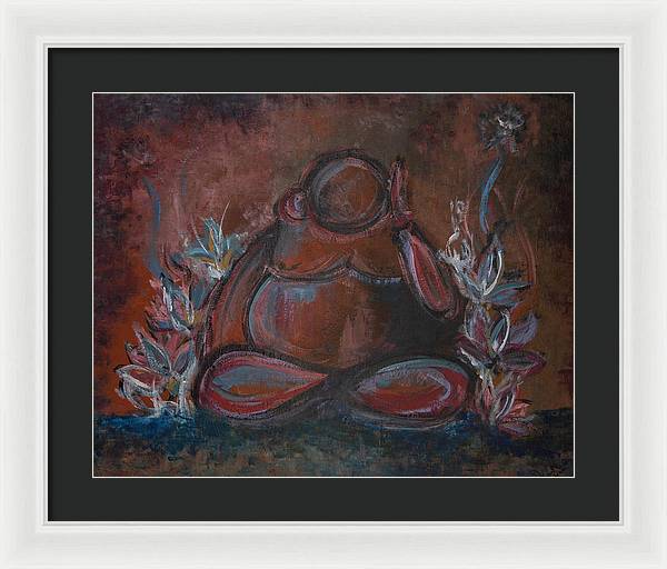 Round Buddha - Zen Collection - Framed Print