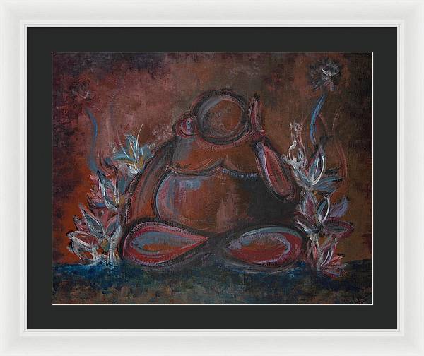 Round Buddha - Zen Collection - Framed Print