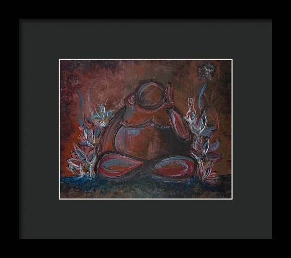 Round Buddha - Zen Collection - Framed Print