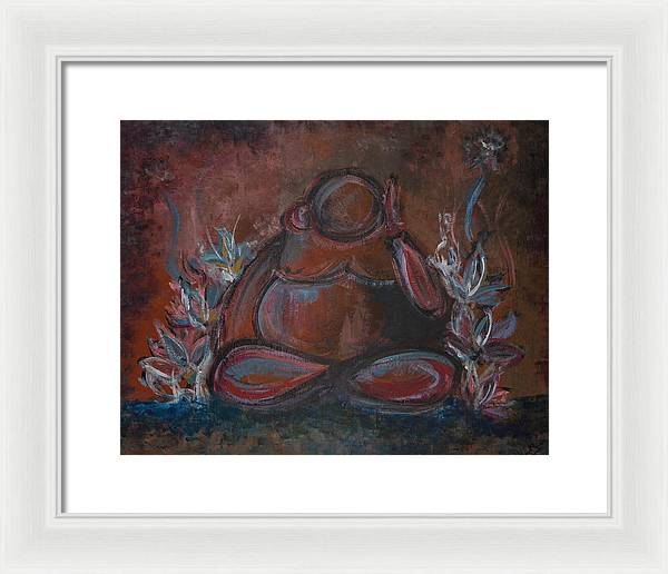 Round Buddha - Zen Collection - Framed Print