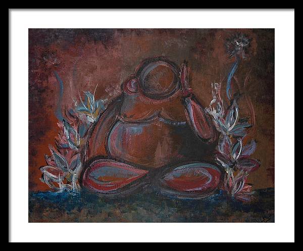 Round Buddha - Zen Collection - Framed Print