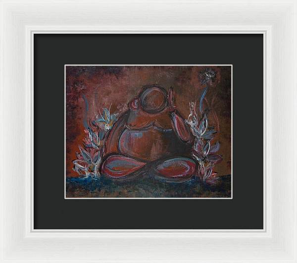 Round Buddha - Zen Collection - Framed Print