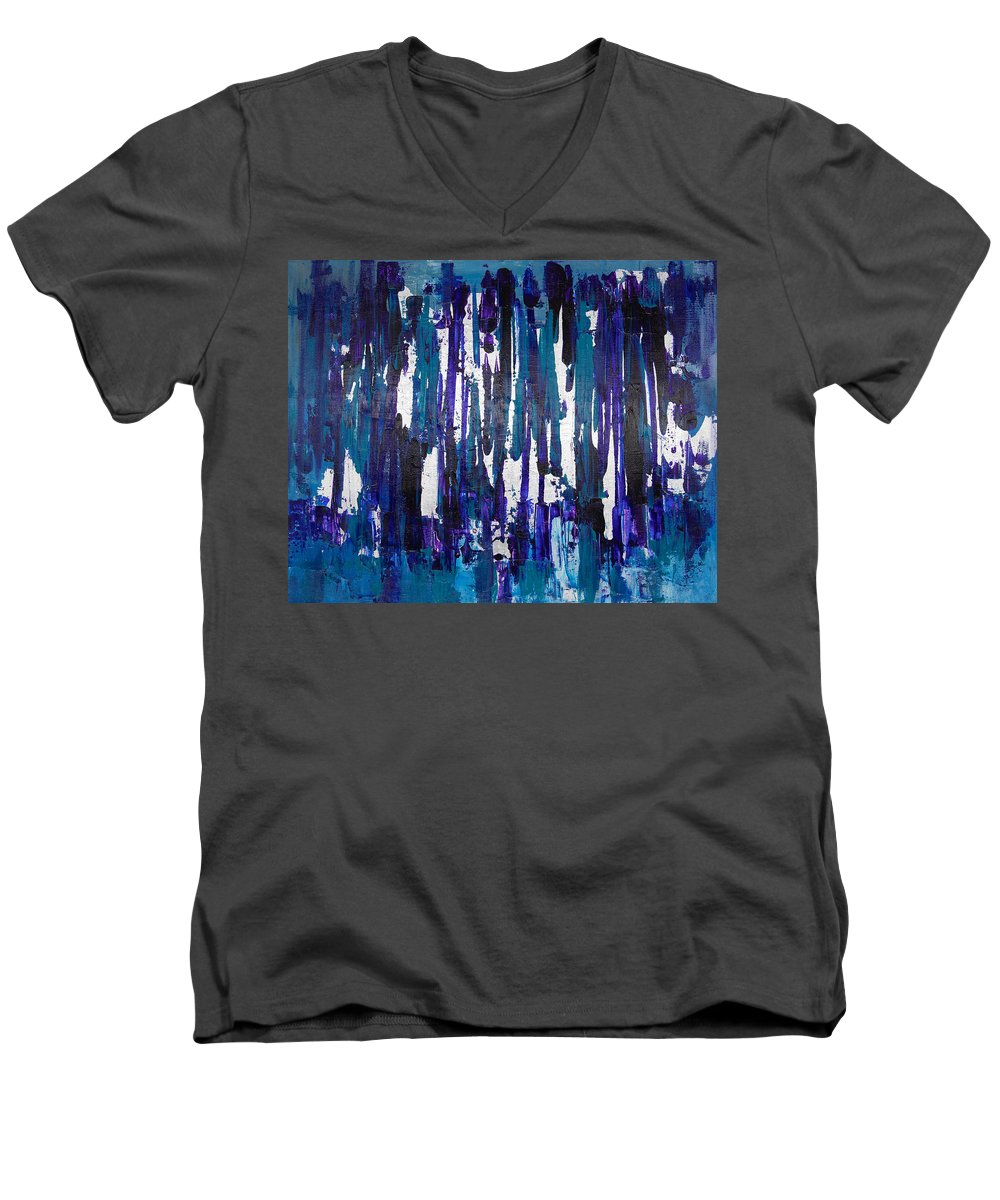 Number 3 - Abstract Collection  - Men's V-Neck T-Shirt