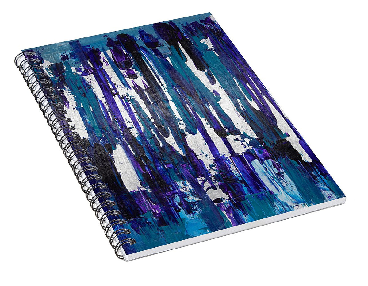 Number 3 - Abstract Collection  - Spiral Notebook