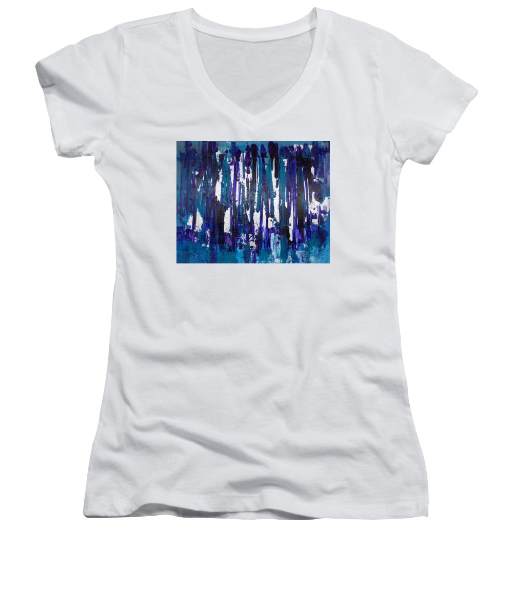 Number 3 - Abstract Collection  - Women's V-Neck