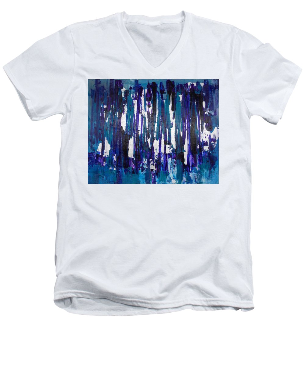 Number 3 - Abstract Collection  - Men's V-Neck T-Shirt