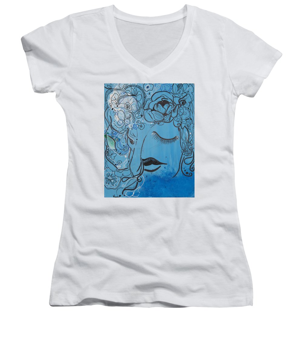 Aloha - Flower Head Collection  - Women's V-Neck