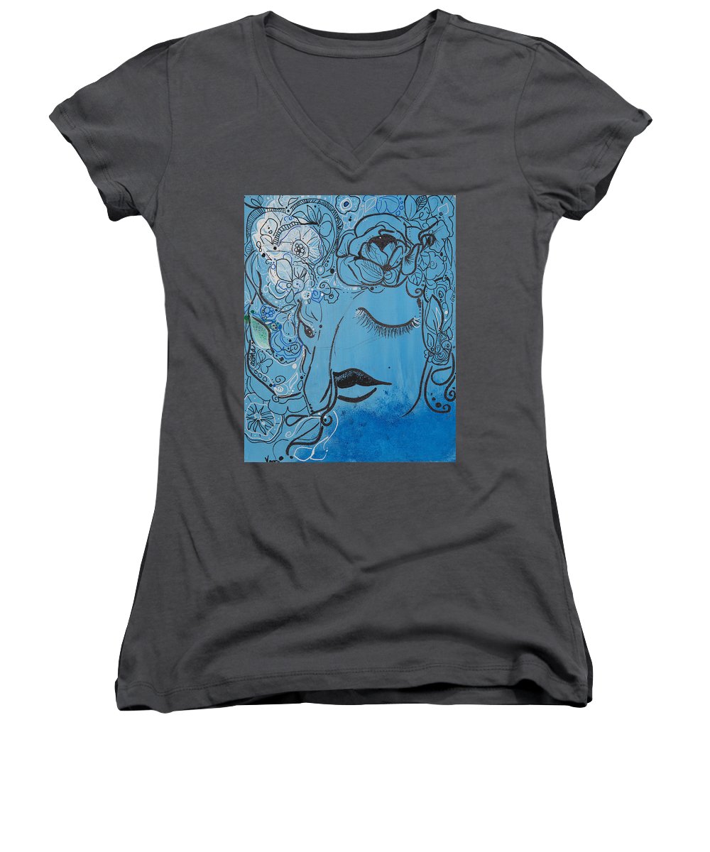 Aloha - Flower Head Collection  - Women's V-Neck