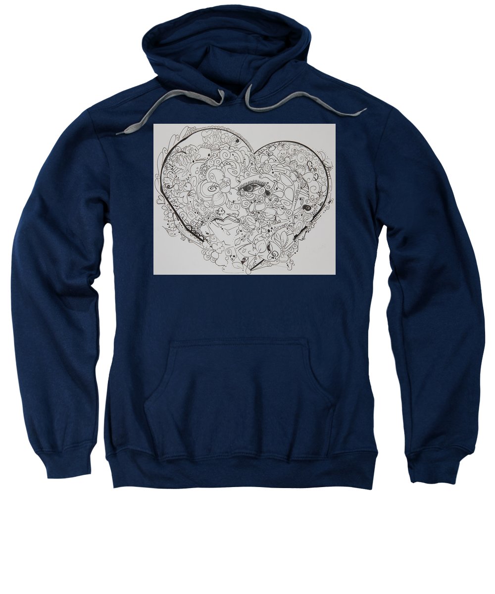 Asemic Hearts - Zentangle Collection - Sweatshirt