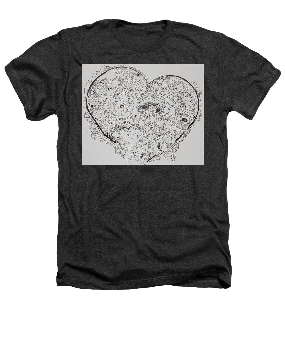 Asemic Hearts - Zentangle Collection - Heathers T-Shirt