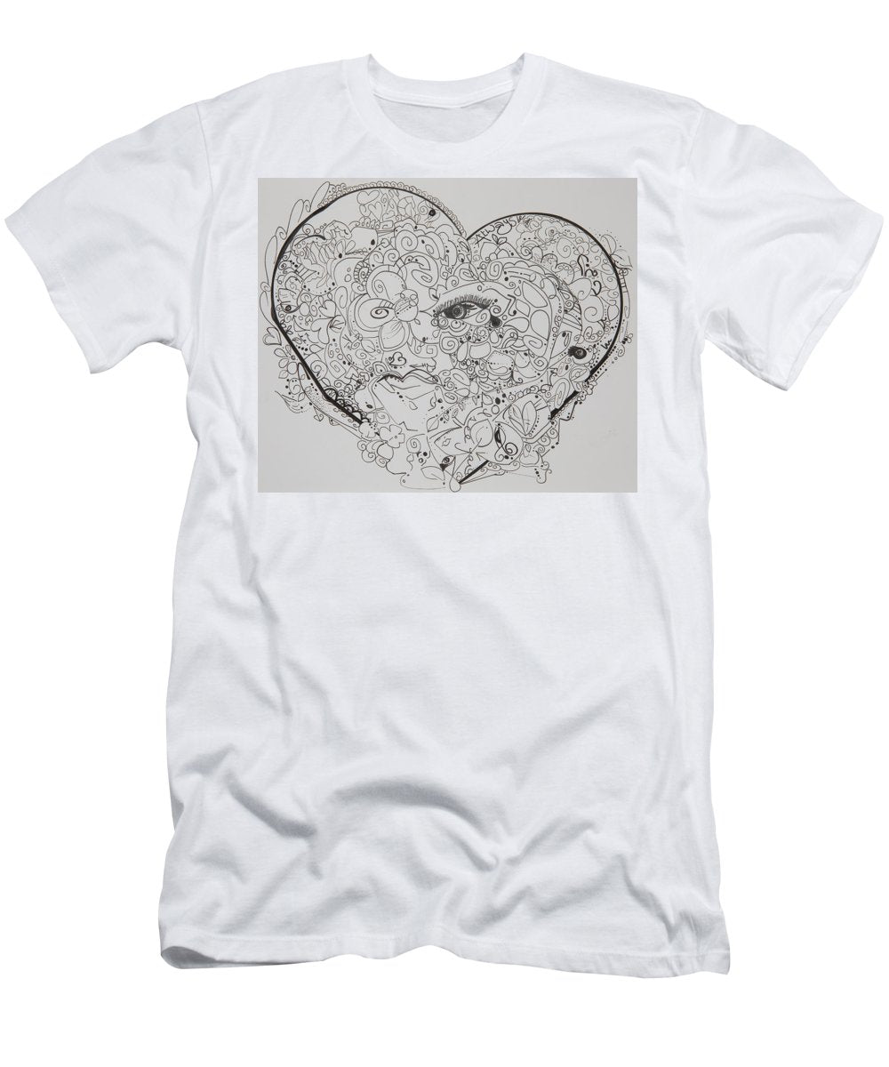 Asemic Hearts - Zentangle Collection - T-Shirt