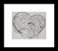 Asemic Hearts - Zentangle Collection - Framed Print