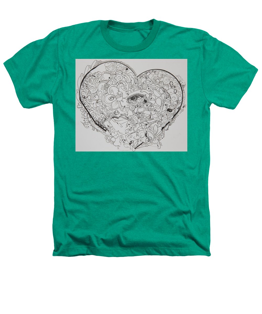 Asemic Hearts - Zentangle Collection - Heathers T-Shirt