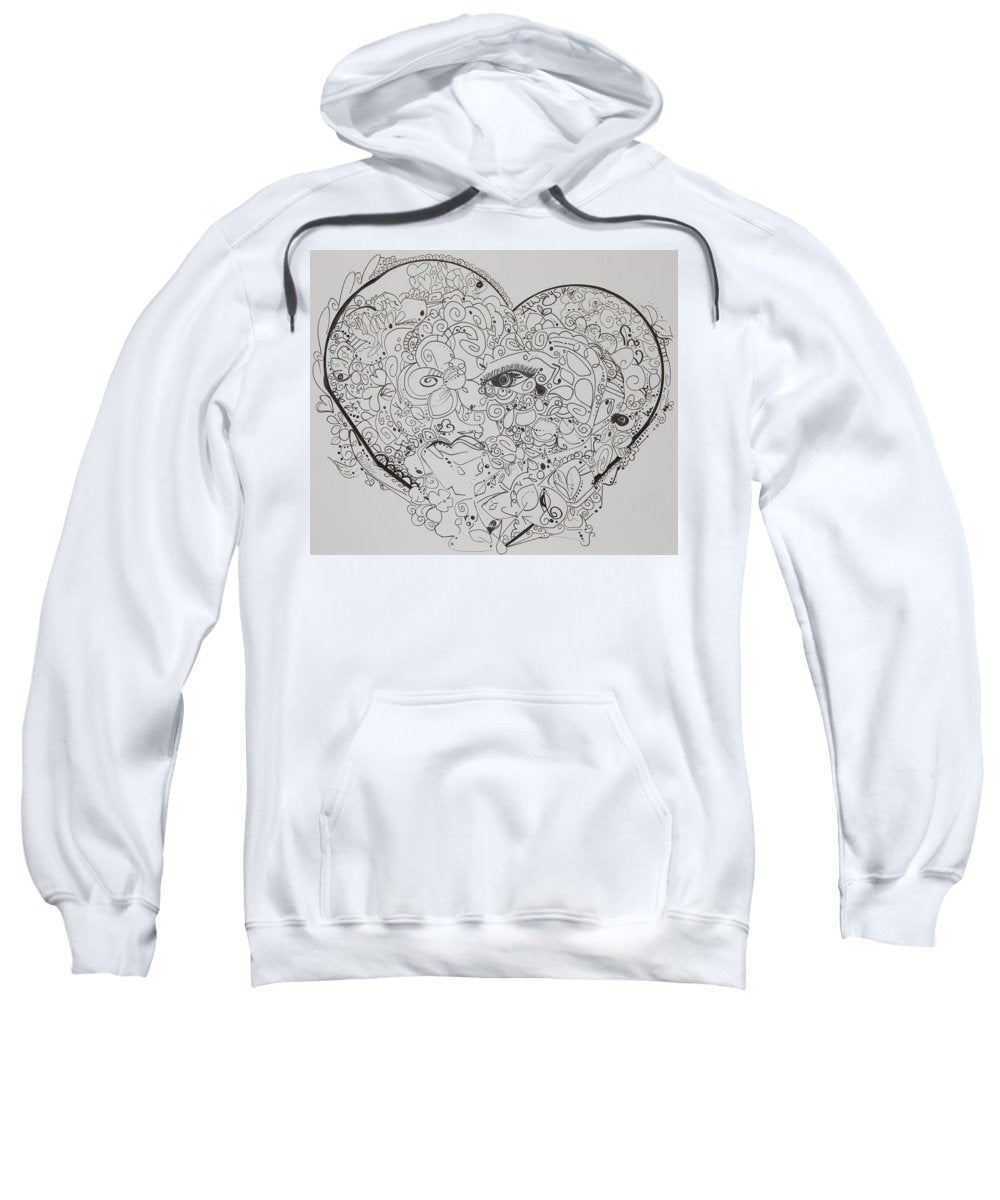 Asemic Hearts - Zentangle Collection - Sweatshirt