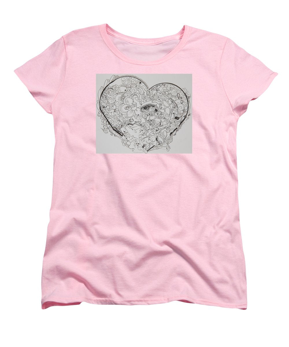 Asemic Hearts - Zentangle Collection - Women's T-Shirt (Standard Fit)