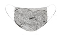 Asemic Hearts - Zentangle Collection - Face Mask