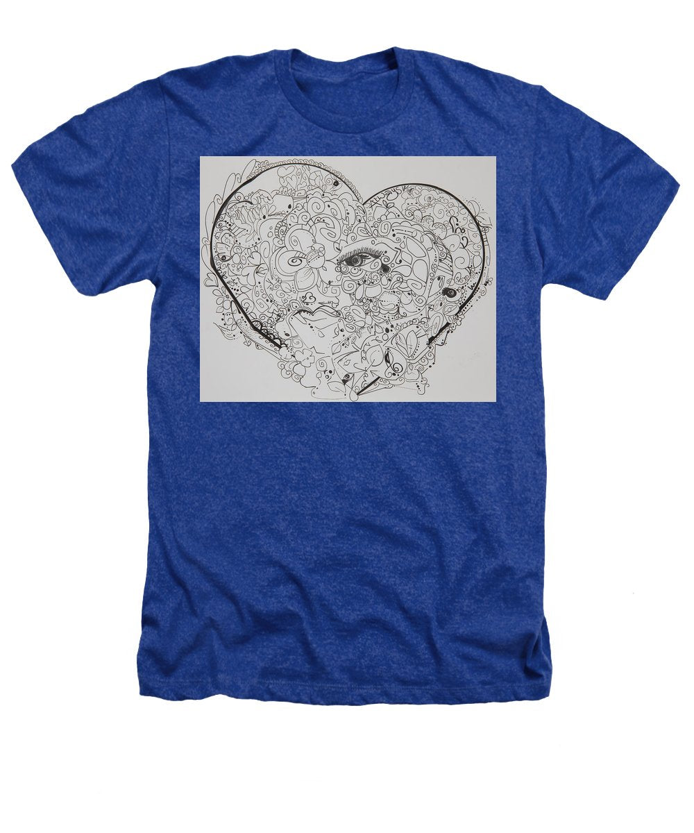 Asemic Hearts - Zentangle Collection - Heathers T-Shirt