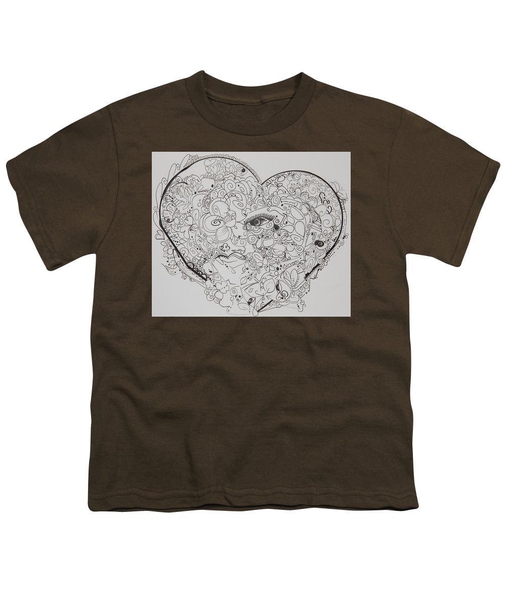 Asemic Hearts - Zentangle Collection - Youth T-Shirt