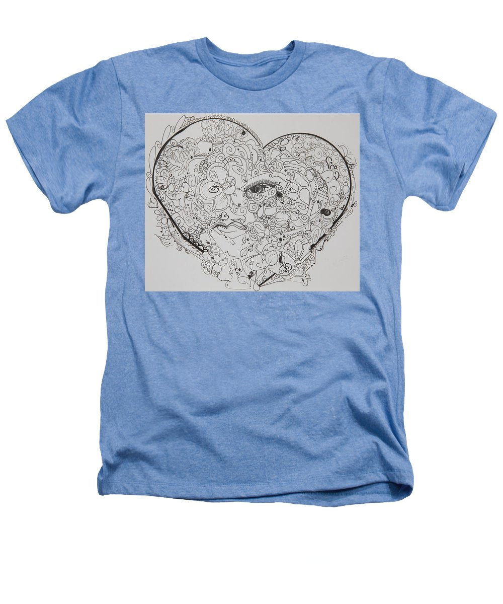 Asemic Hearts - Zentangle Collection - Heathers T-Shirt