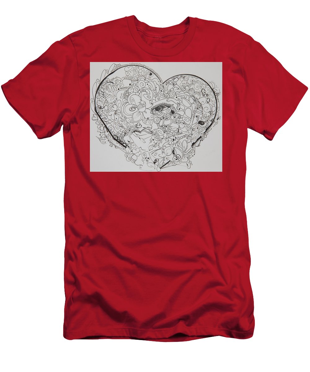 Asemic Hearts - Zentangle Collection - T-Shirt